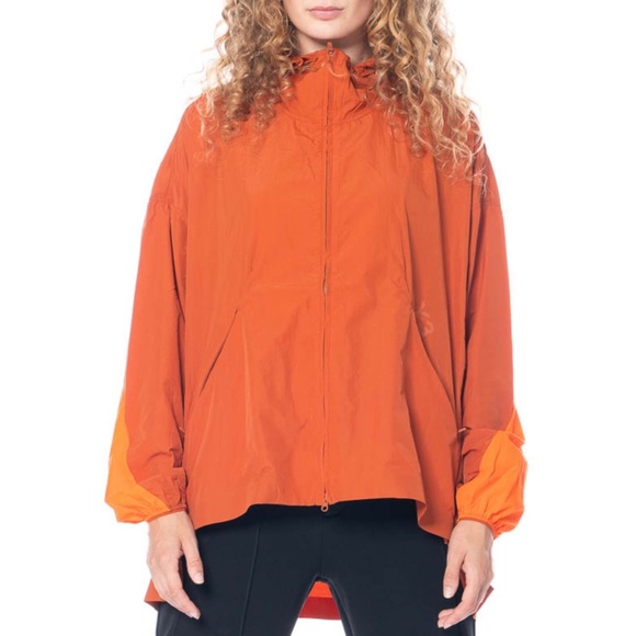Y-3 • Yohji Yamamoto Adidas Orange Hooded Windbreaker Jacket - Picture 2 of 16